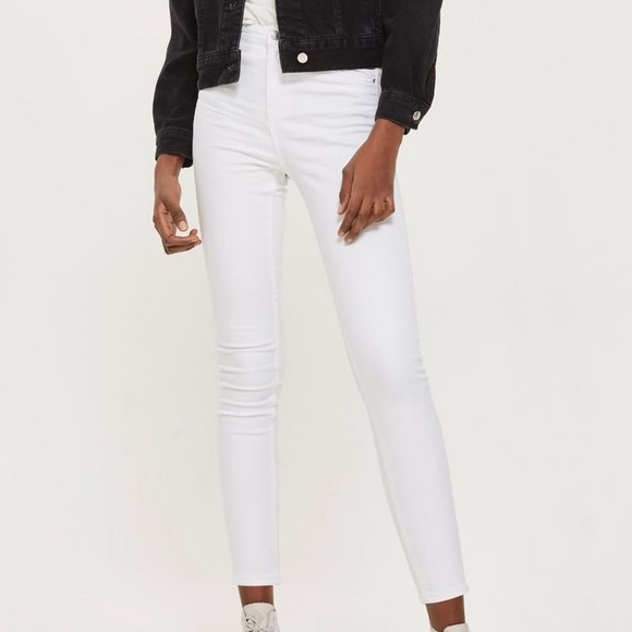 Topshop Denim - Topshop Moto Jamie White Skinny Jeans
